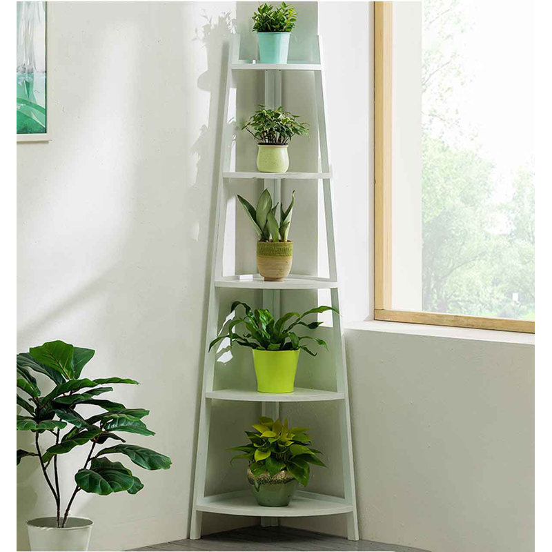 Arlmont & Co. Riey Triangular Corner Plant Stand